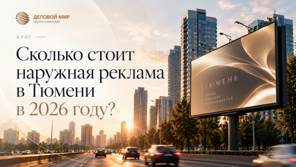 Сколько стоит наружная реклама в Тюмени в 2026 году: цены и выбор формата